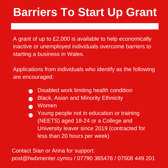 Barriers To Start Up Grant